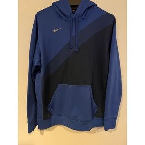 Nike NBA Basketball Long Sleeve Shirt Thermal Fit Size L Men's Blue New